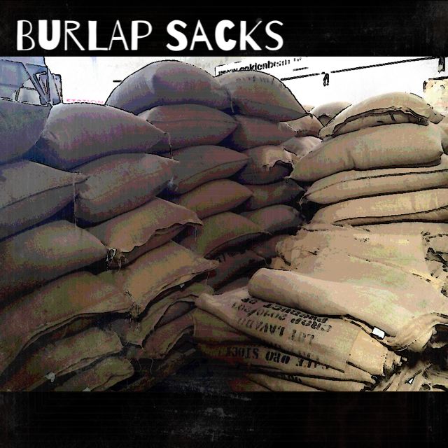 burlap coffee sacks