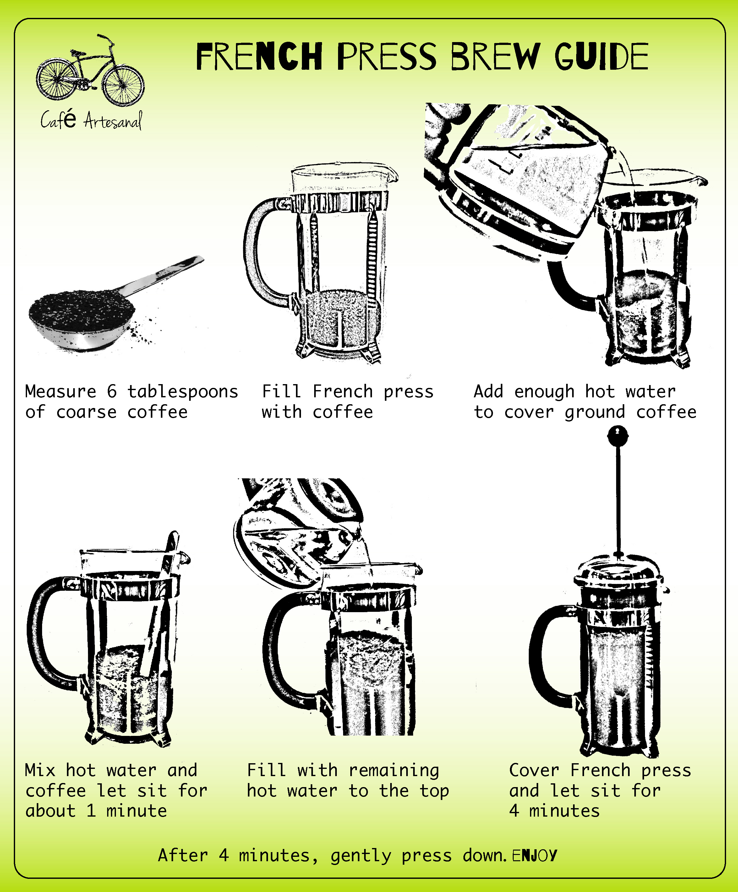 French Press (Plunger) Brew Guide - Bancroft Roasters